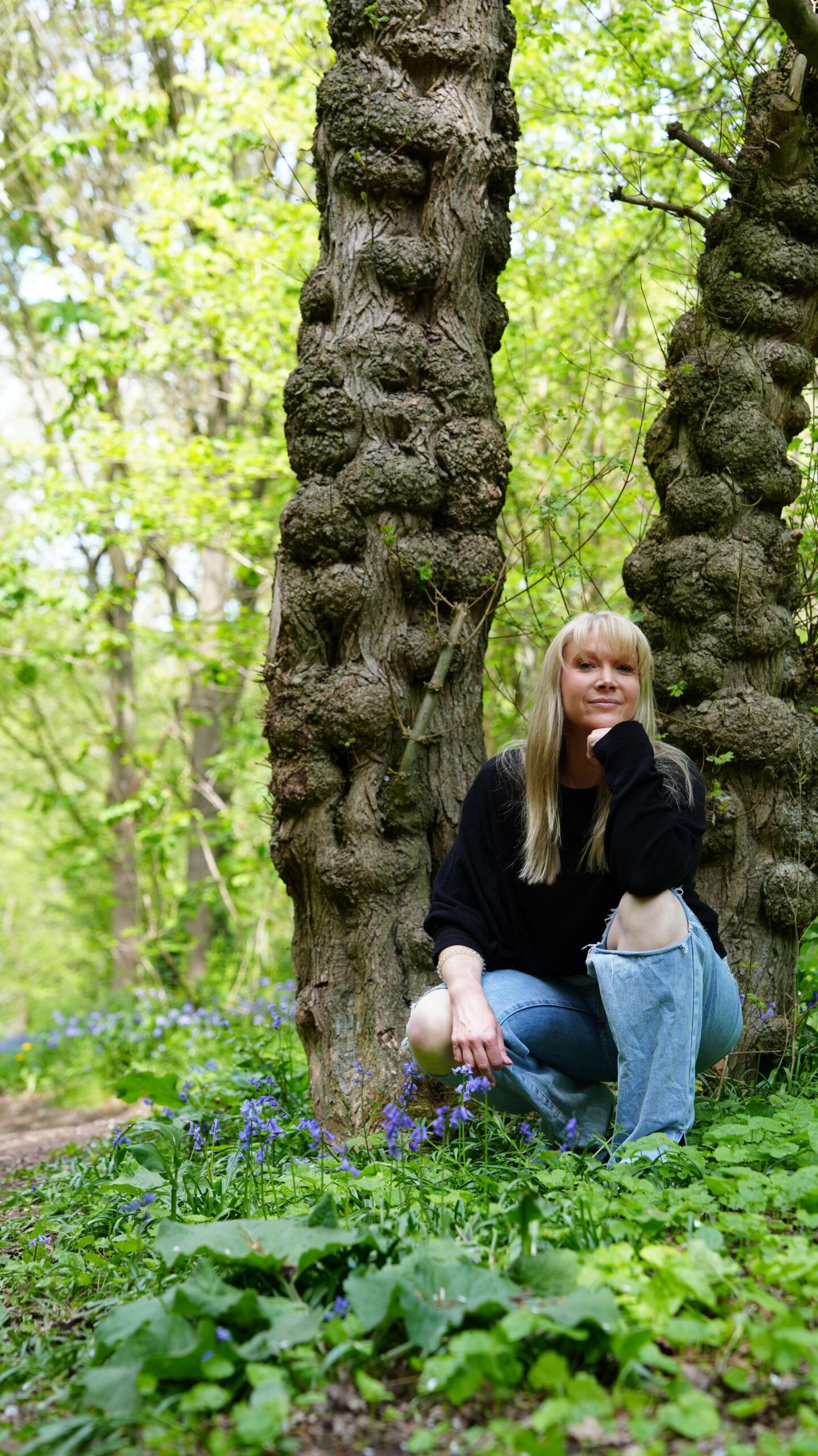 Becky Stone Counsellor – Support for Relationship Loss Becky Stone sitting outdoors, offering calm support during relationship grief